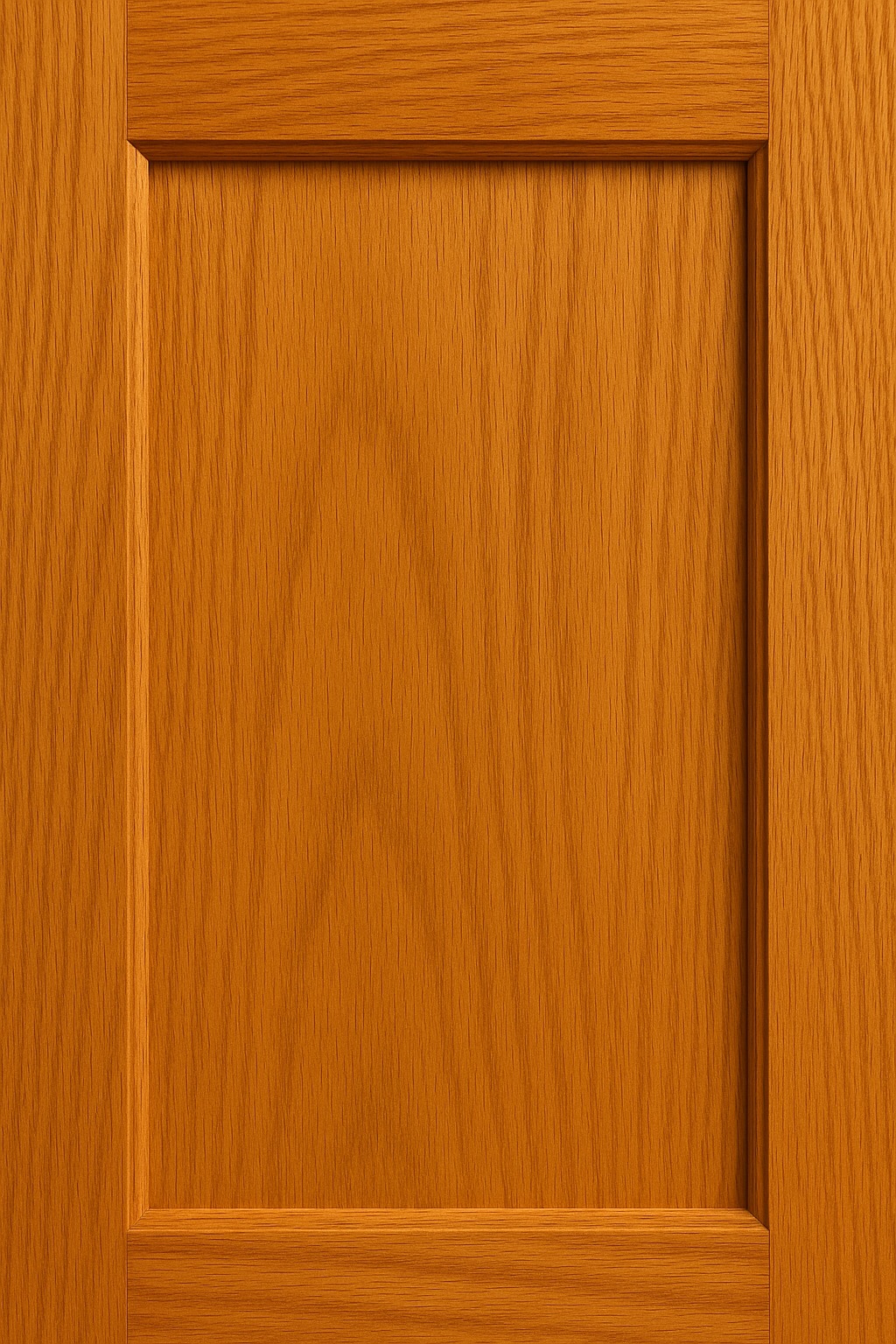 Shaker cabinet door in Golden Oak stain