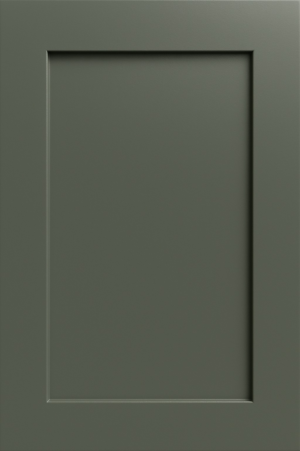 Pewter Green cabinet close-up