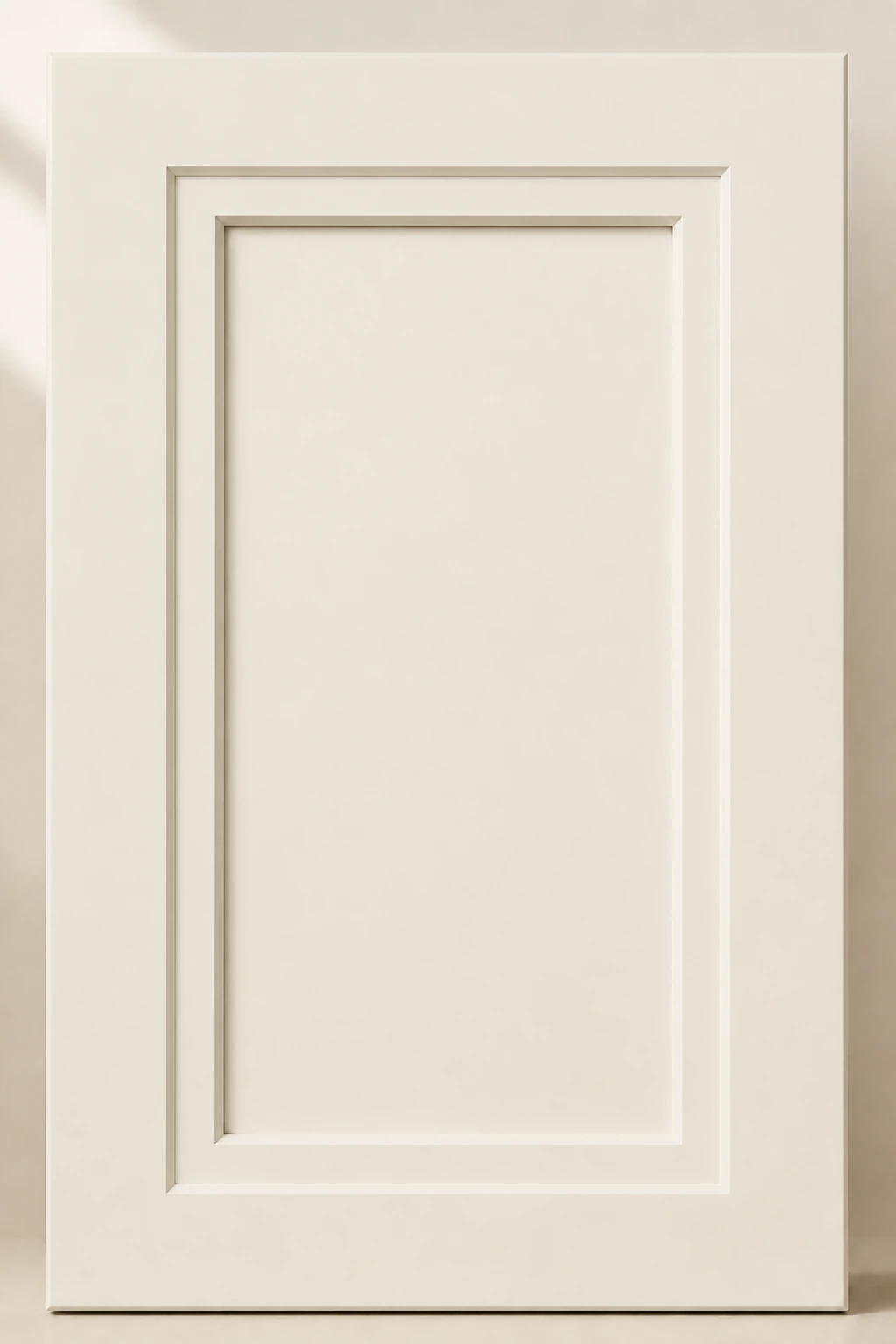 Inset Shaker cabinet door in White Dove