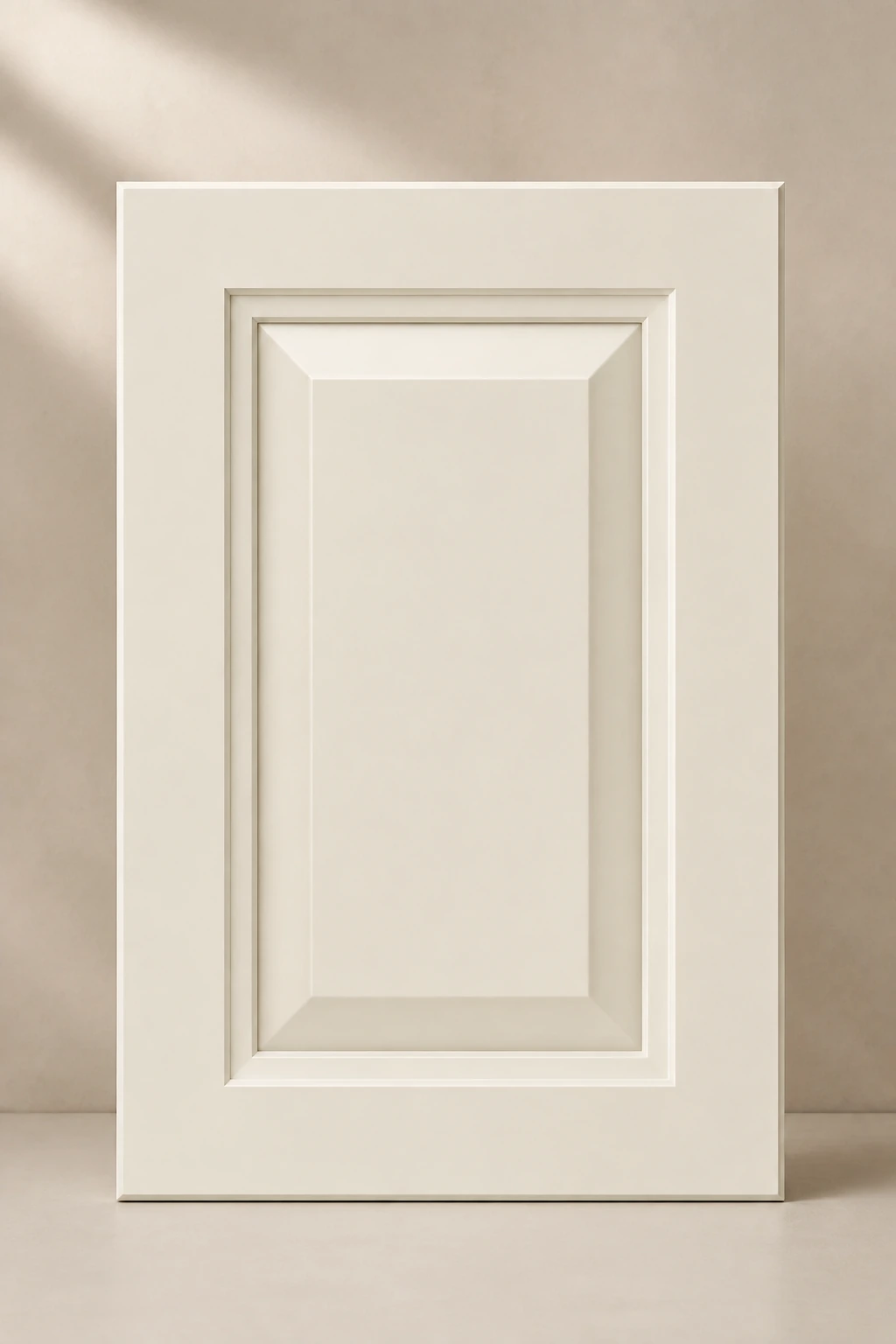 Raised Panel cabinet door in White Dove