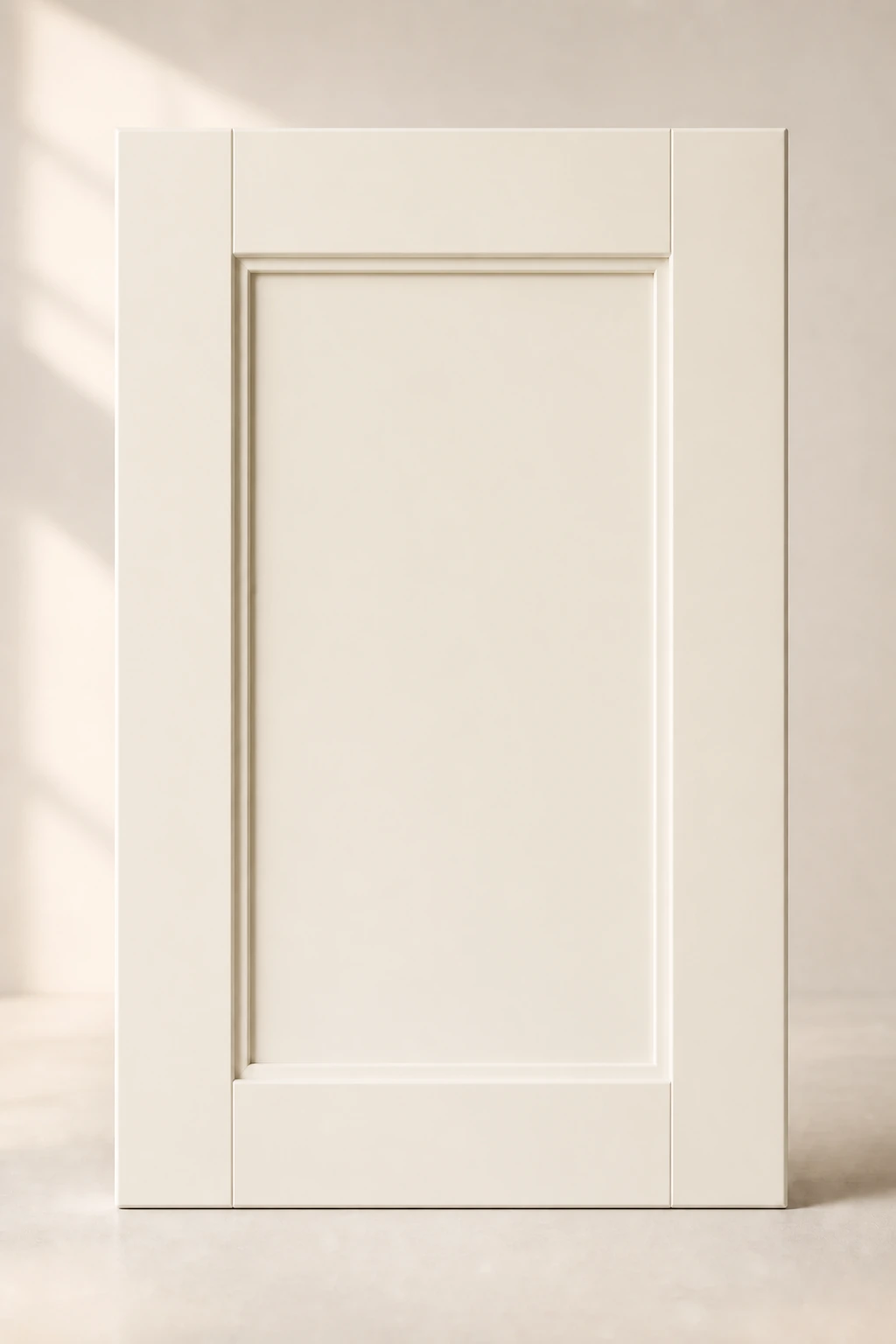 Shaker Ridge cabinet door in White Dove