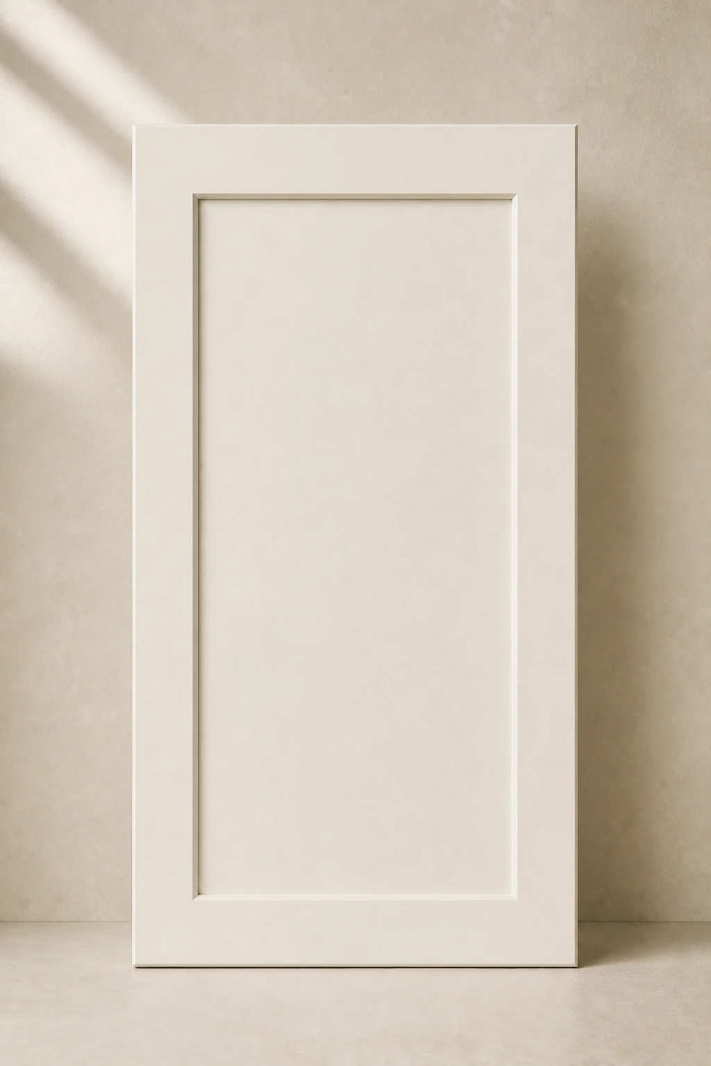 Slim Shaker cabinet door in White Dove