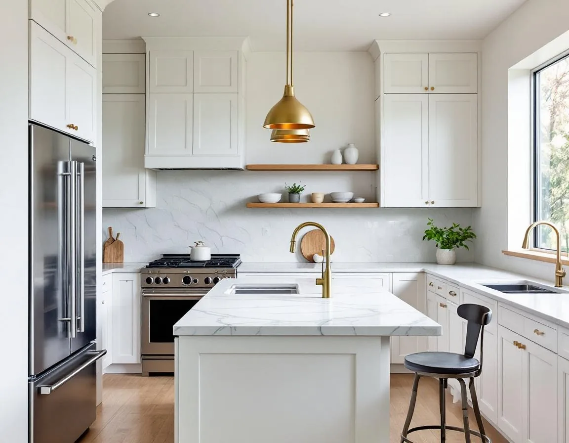 Pure White kitchen, second view