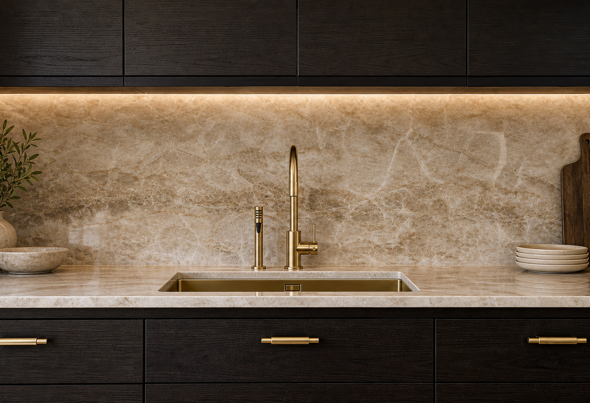 Stone counters, drawers, and function upgrades