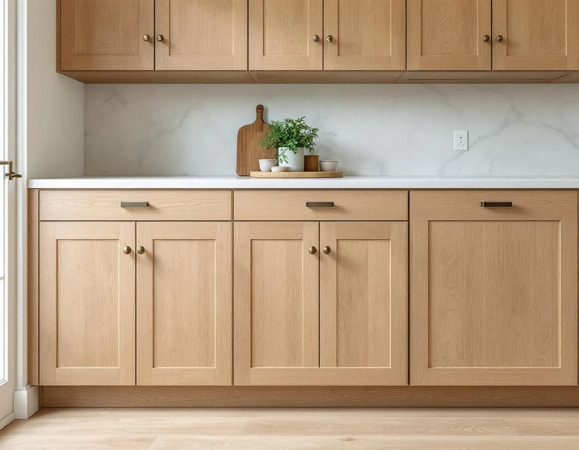 Natural wood and painted cabinet finish directions